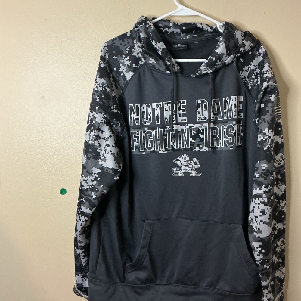 Colosseum Black and Gray Hoodie